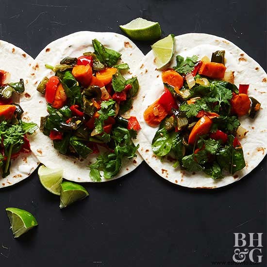 Tacos De Vegetales Asados 