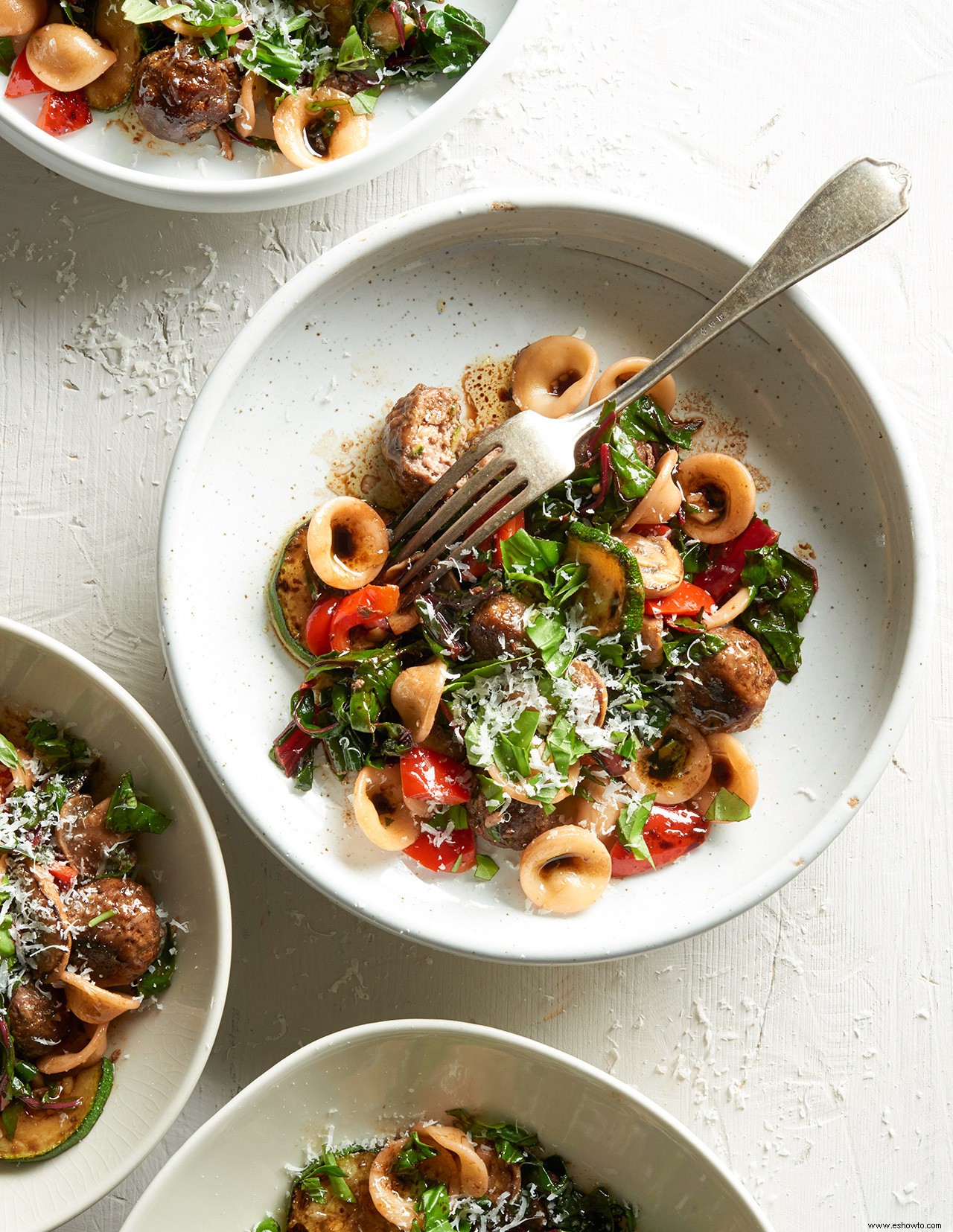 Albóndigas, Verduras Y Orecchiette 