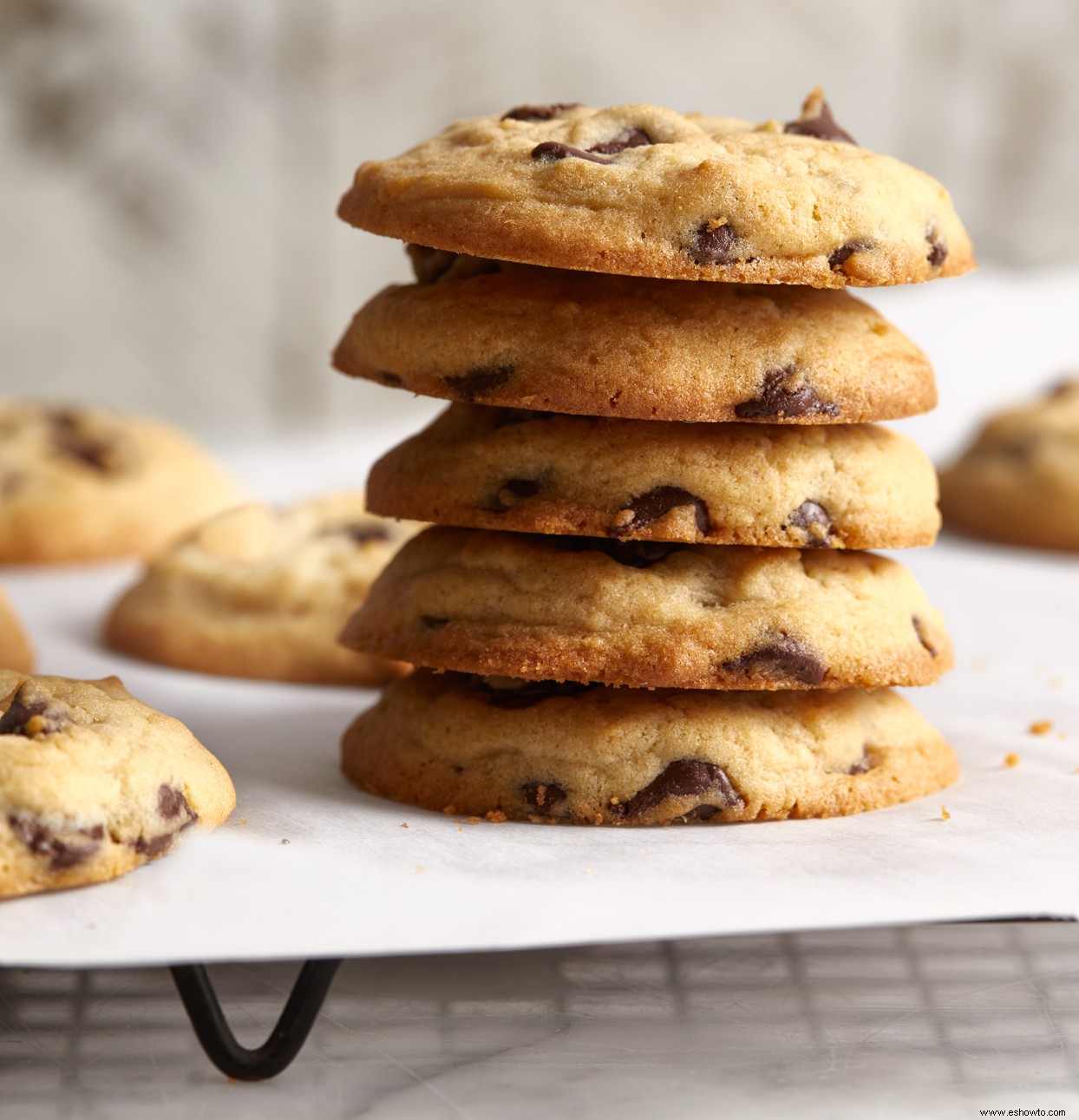 Galletas de chispas de chocolate bajas en azúcar 