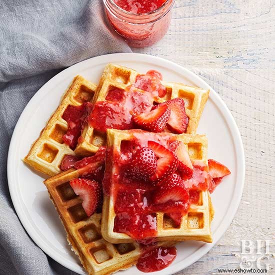 Mermelada congelada de fresas con brandy 