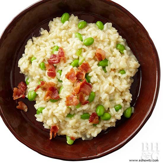 Risotto de edamame 