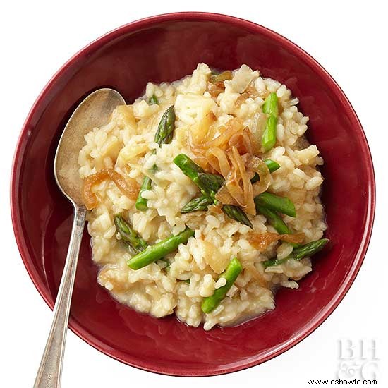 Risotto de cebolla caramelizada 