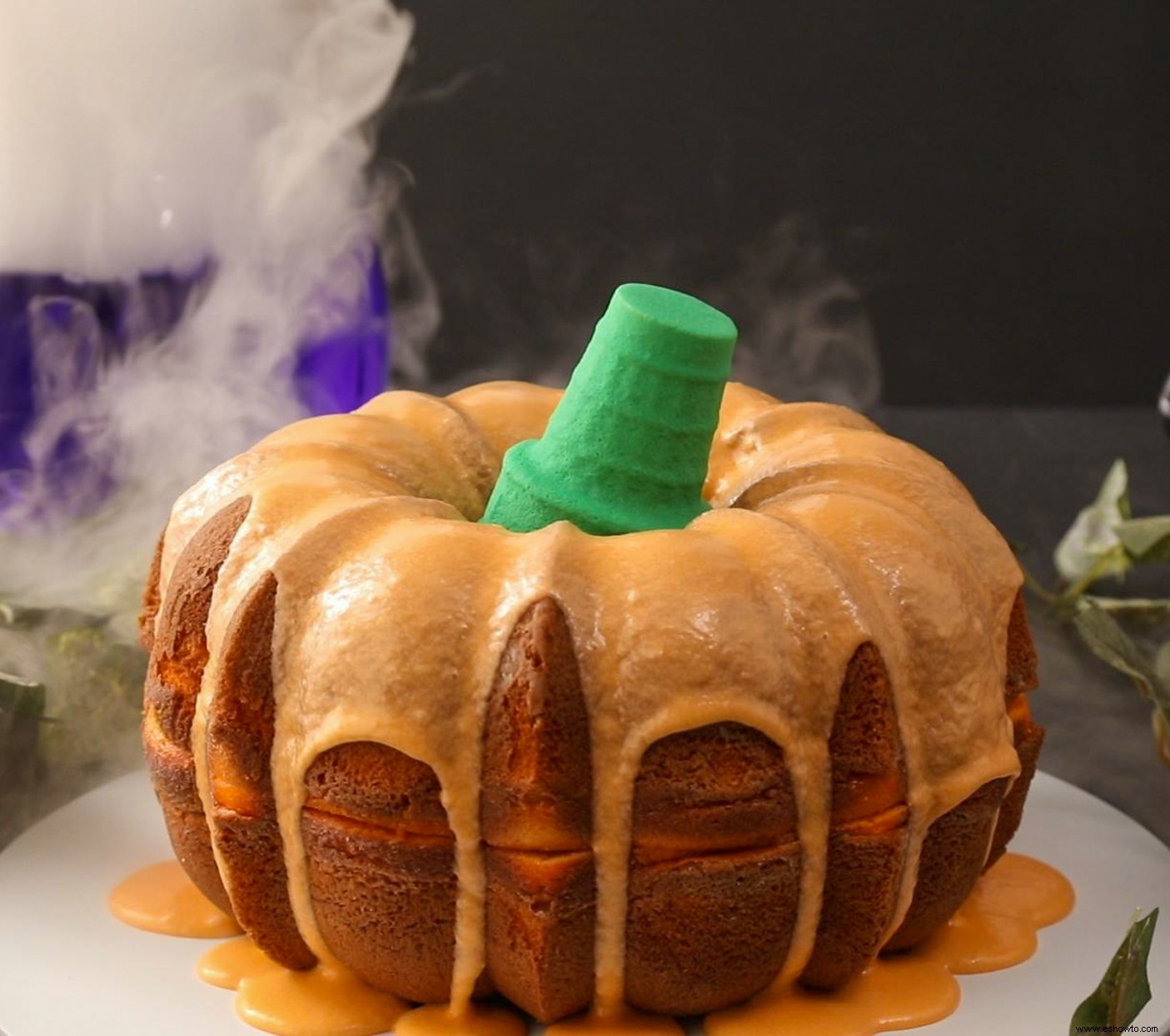 Pastel Bundt De Calabaza De Halloween 