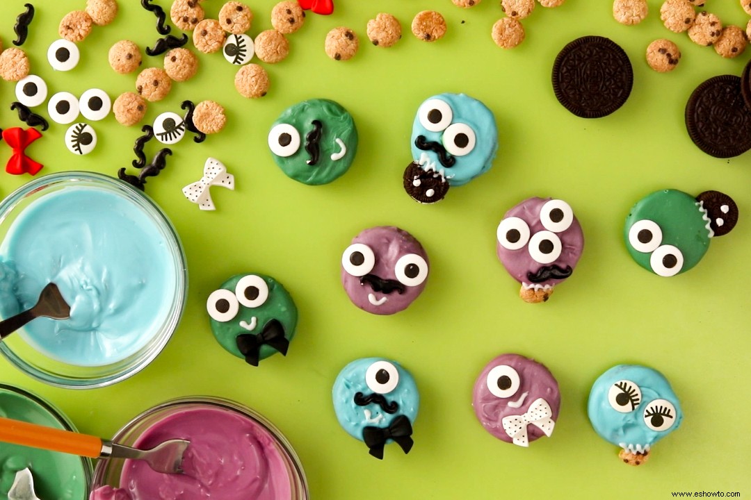 Masticar monstruos Oreo de Halloween 