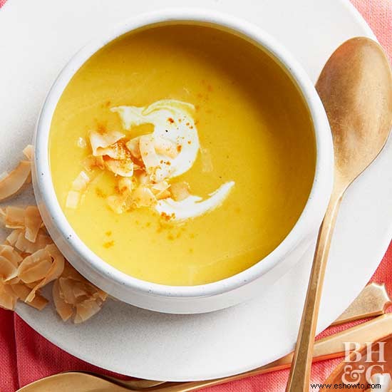 Sopa De Calabaza De Verano Con Coco 