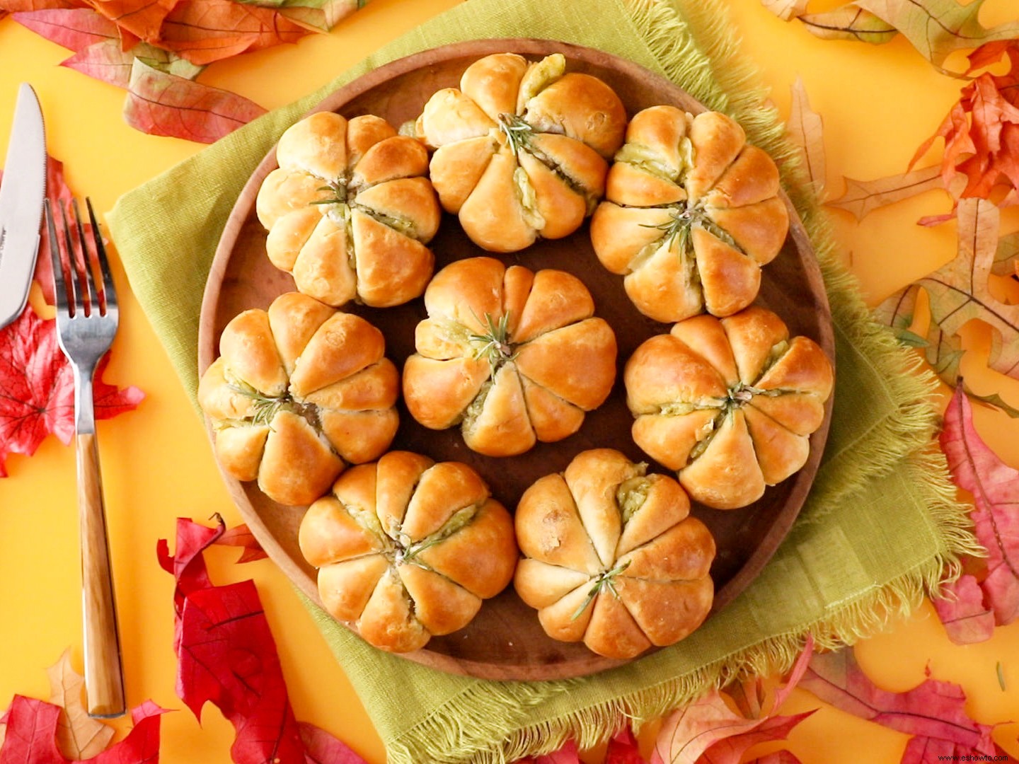 Galletas De Albóndigas En Forma De Calabaza 