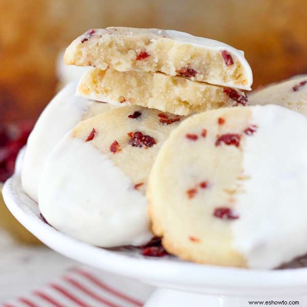 Galletas de mantequilla de arándanos y almendras 