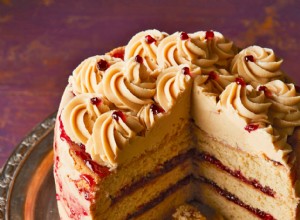 Pastel de Capas PB&J: Mantequilla de Maní y Jalea en Versión Esponjosa