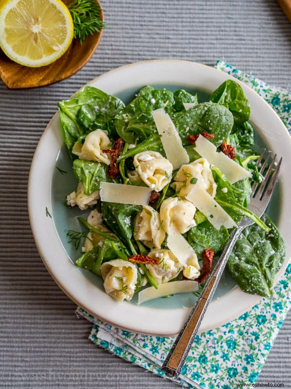 Espinaca Griega - Ensalada De Tortellini 