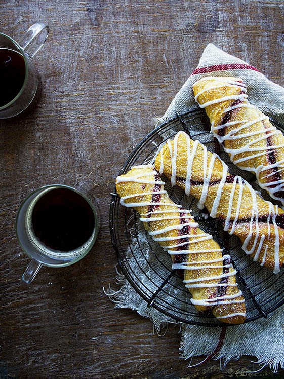 Crescent Roll Twist de frambuesa y canela 