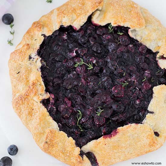 Galette de arándanos y tomillo 