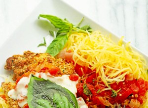 Pollo a la Parmesana Saludable al Horno con Calabaza Espagueti