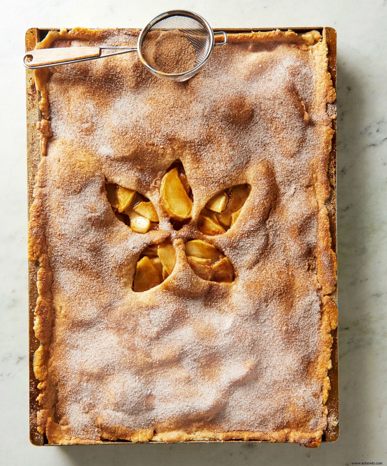 Barras de pastel de manzana Snickerdoodle 