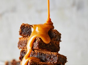 Brownies de Chocolate con Glaseado de Caramelo y Nueces: Receta Fácil
