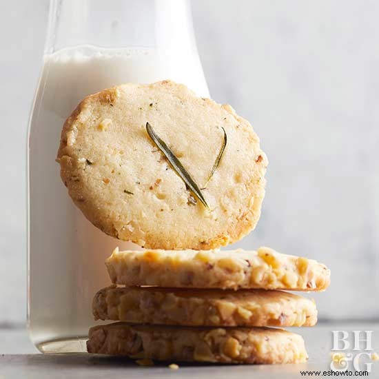 Galletas de romero y nuez 