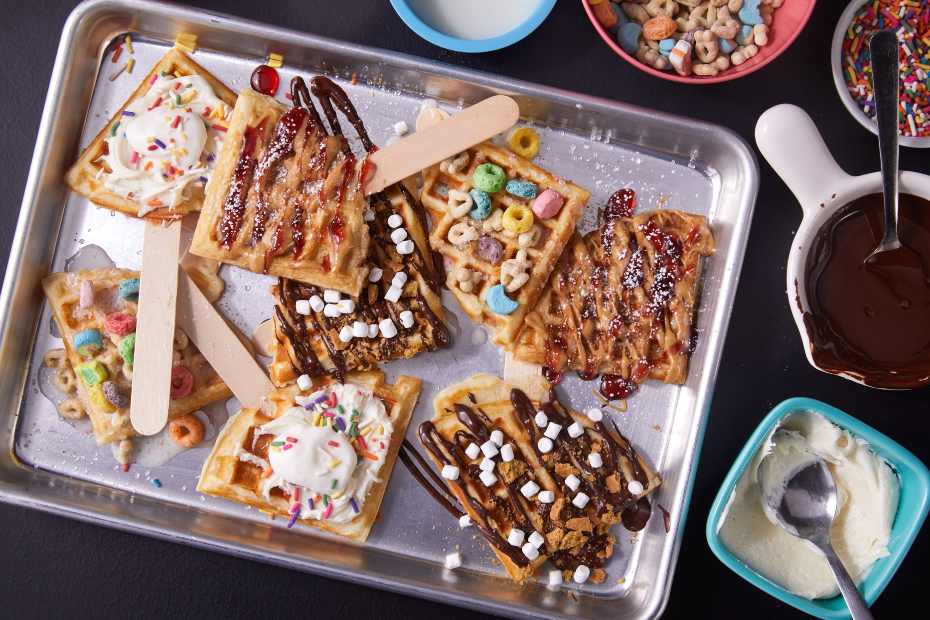 4 maneras con Waffle Pops 