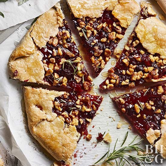 Galette de arándanos y romero 