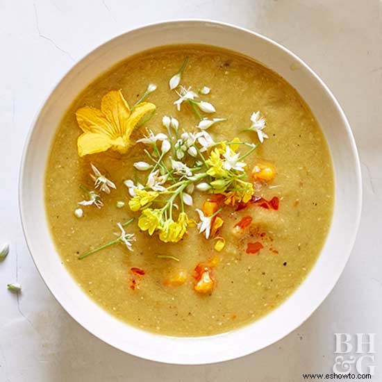 Sopa De Maíz Y Lentejas 