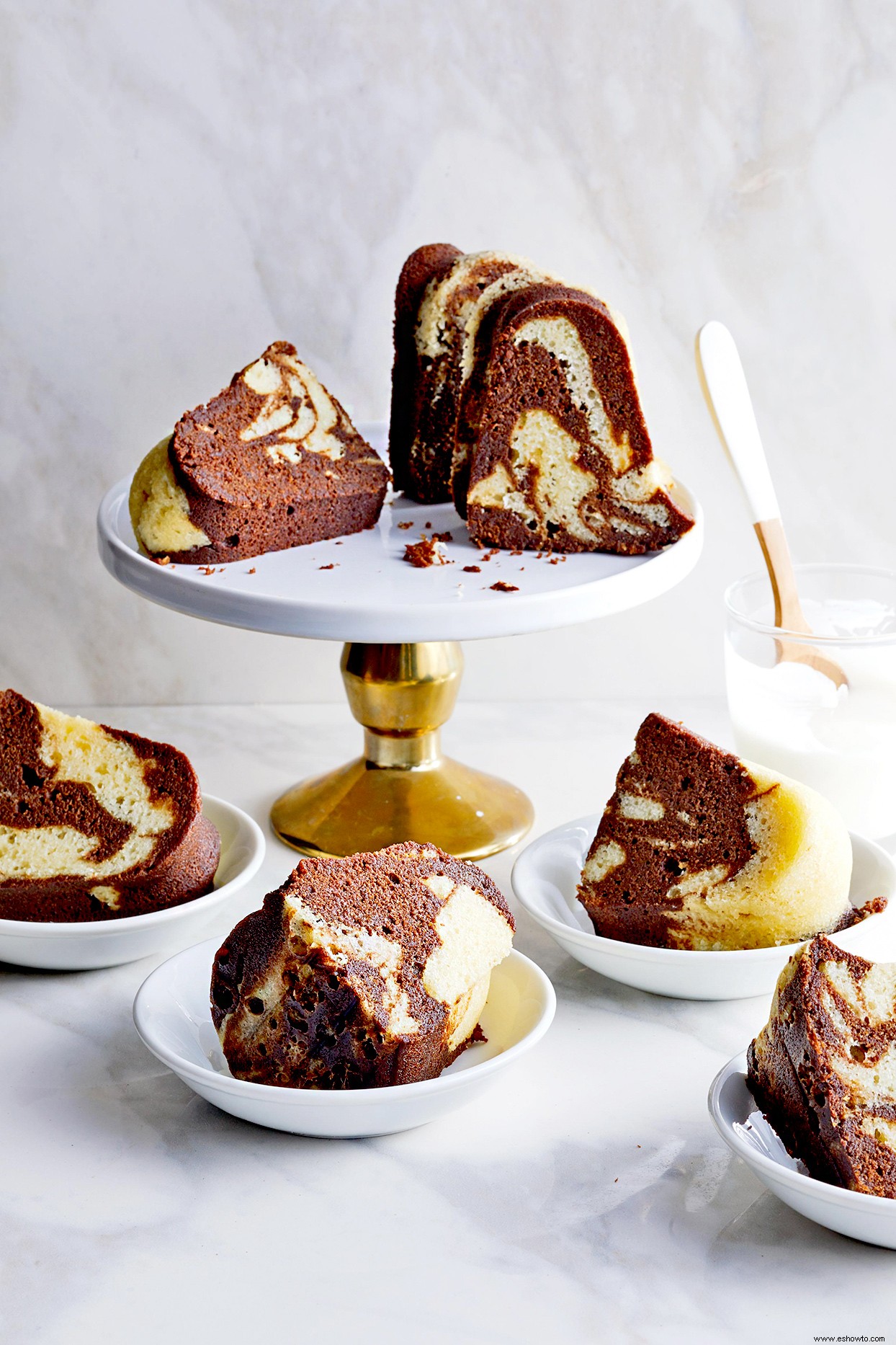 Tarta Mármol De Chocolate Y Tiramisú 