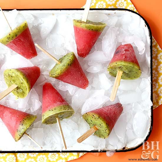 Paletas de hielo de sandía borrachas 