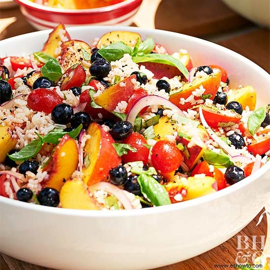 Ensalada De Arroz Con Melocotón 