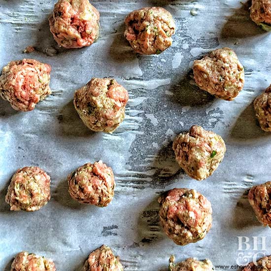 Albóndigas De Pollo Y Calabacín 