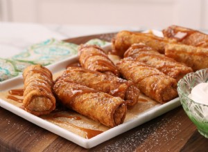 Rollitos de Huevo Rellenos de Tarta de Manzana: Receta Fácil y Crujiente