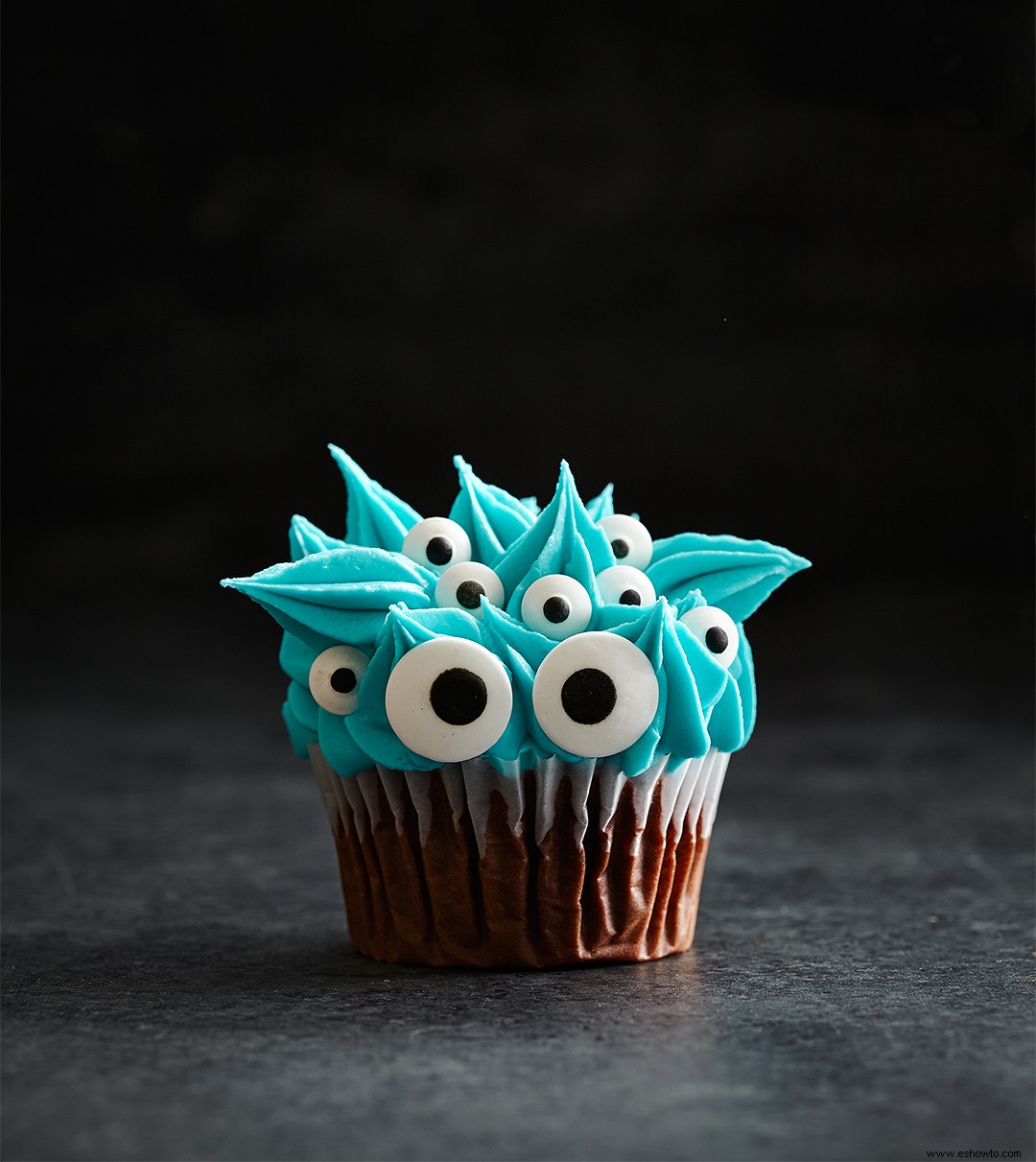 Cupcakes de criatura de nueve ojos 