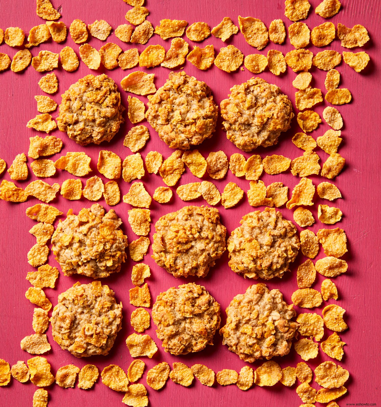 Galletas de avena con hojuelas de maíz 