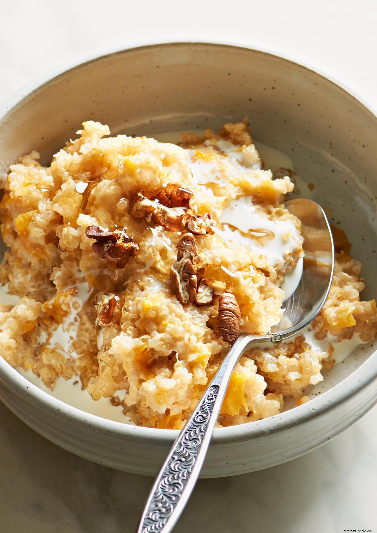 Olla a Presión Melocotones y Crema Desayuno Quinoa 