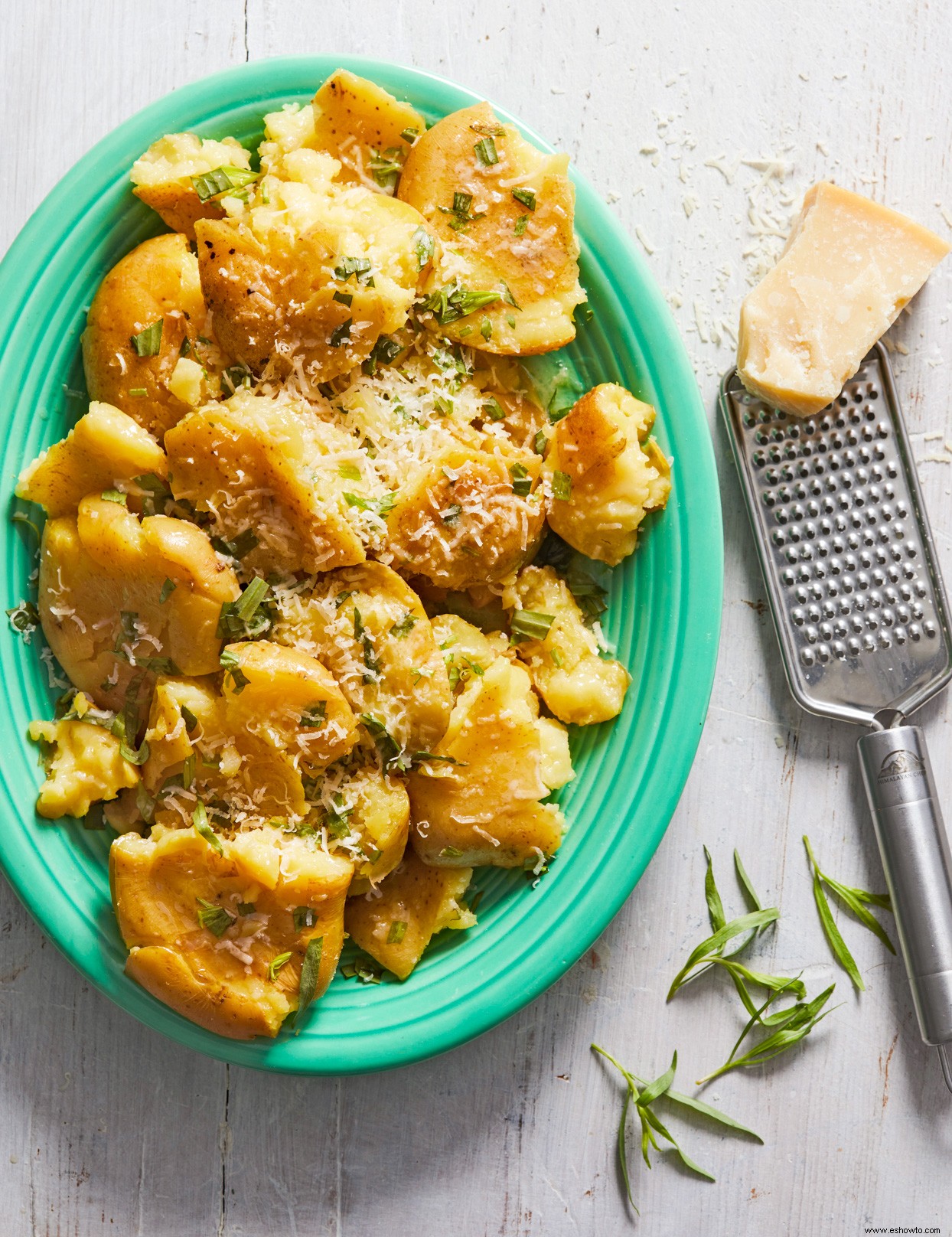 Patatas De Olla A Presión Con Mantequilla De Estragón 