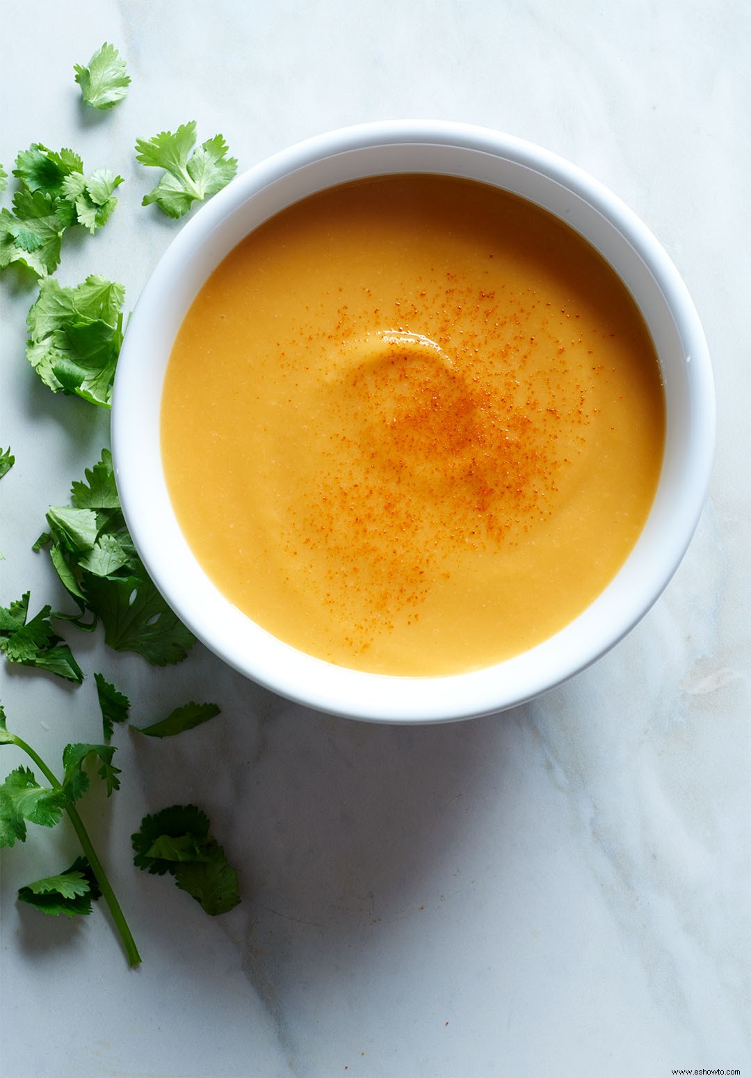 Sopa de camote y coliflor en olla a presión 