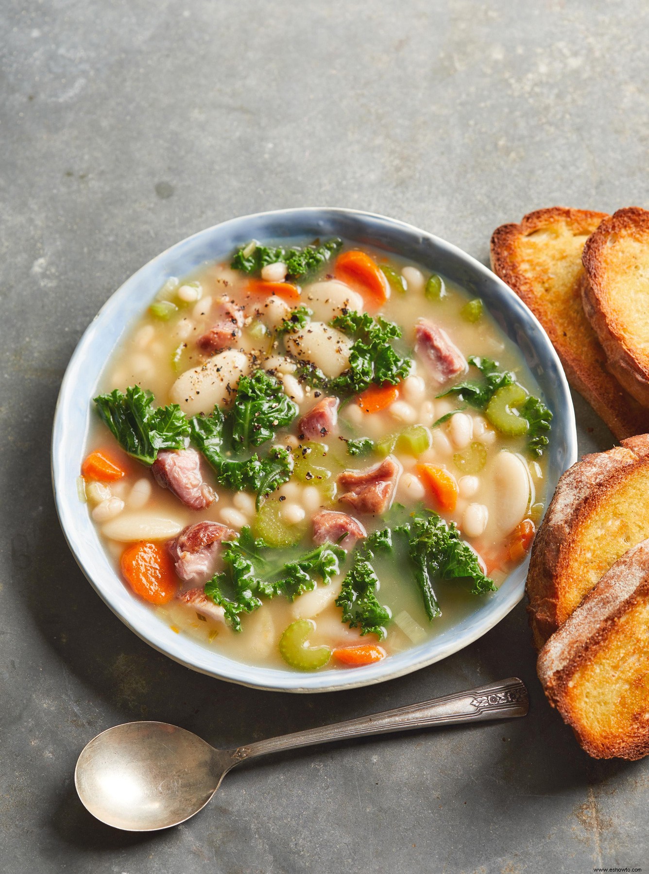 Sopa de Jamón en Olla a Presión y Frijoles Mixtos 