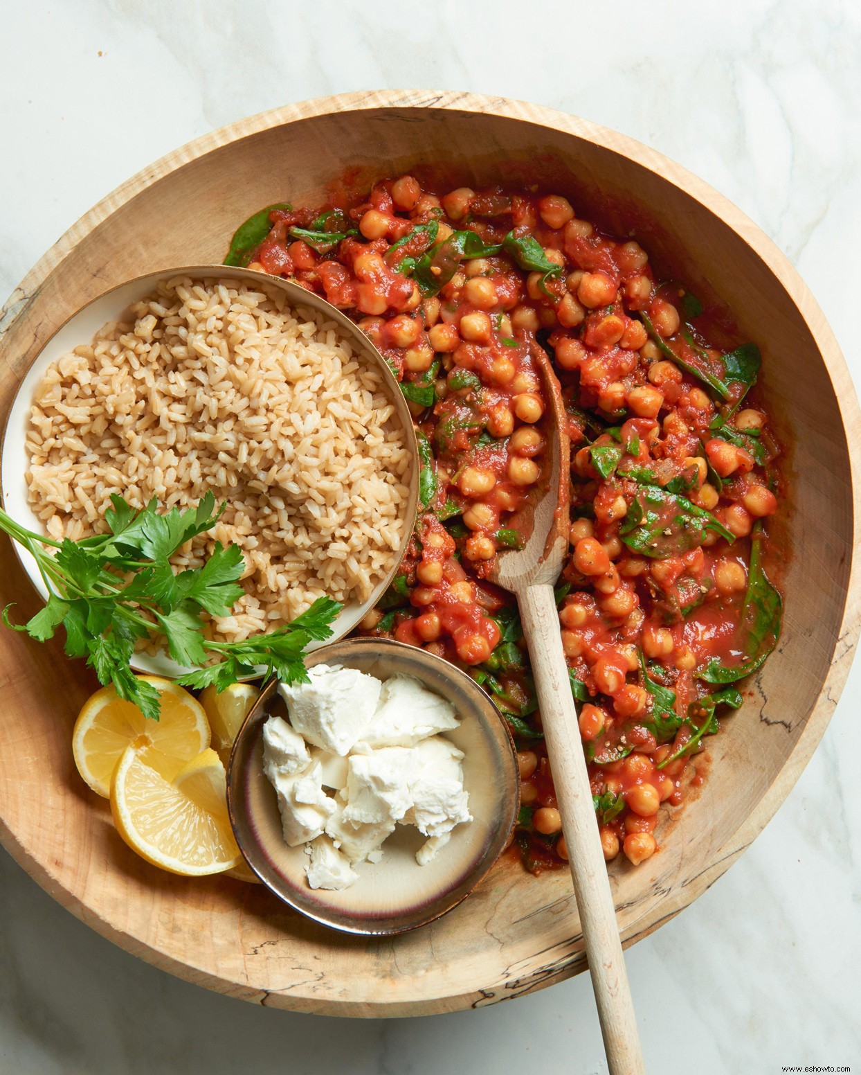 Arroz con Garbanzos y Tomates en Olla a Presión 