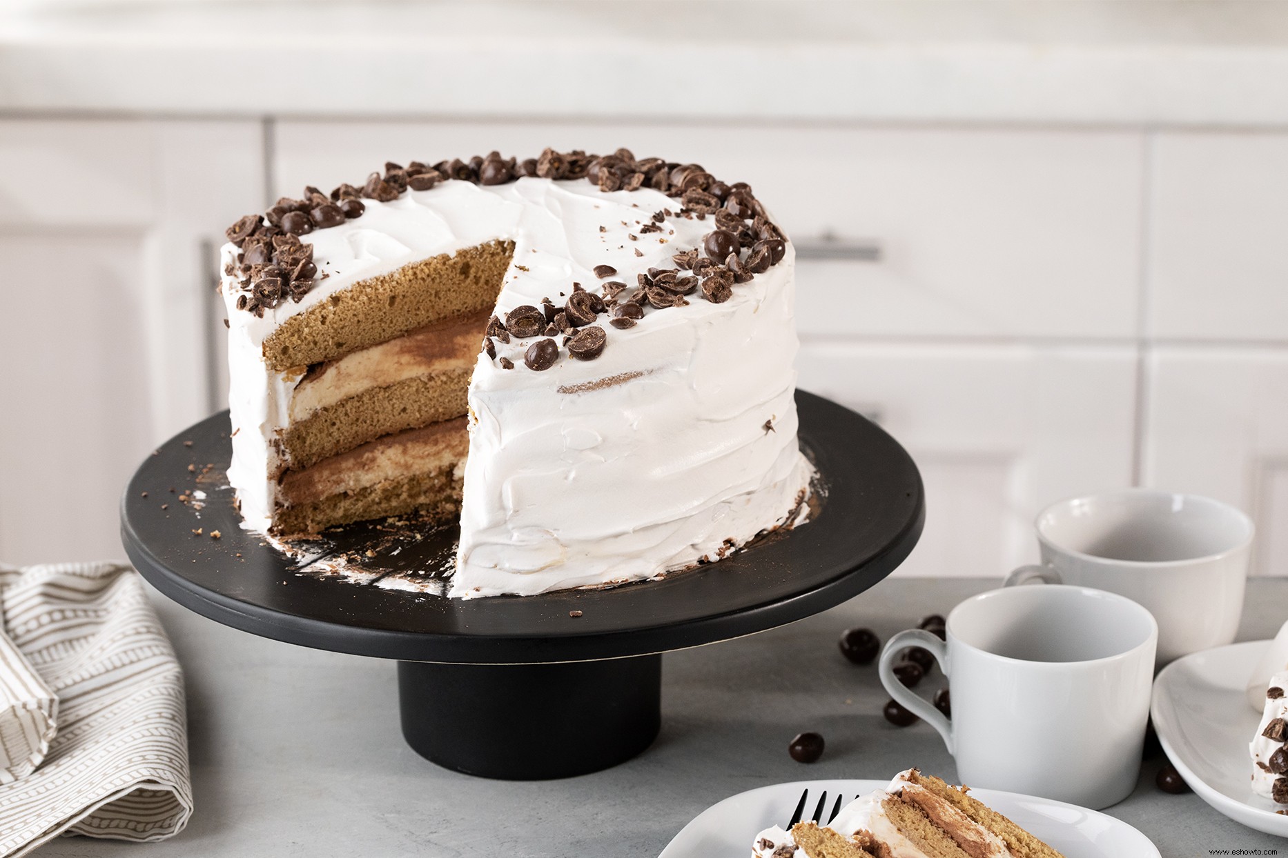 Tarta Helada De Tiramisú Con Helado De Mascarpone 