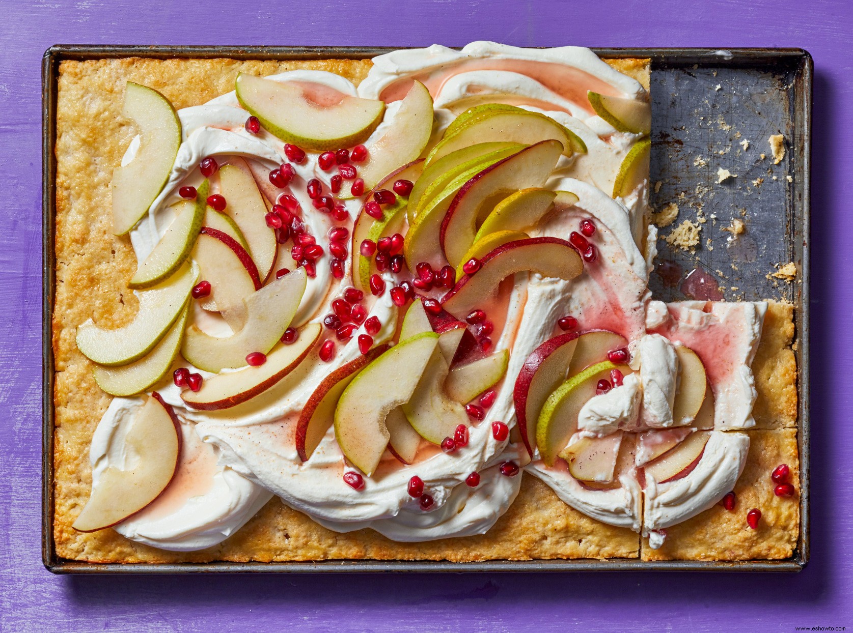 Tarta De Hojaldre Con Crema De Mascarpone Y Peras 