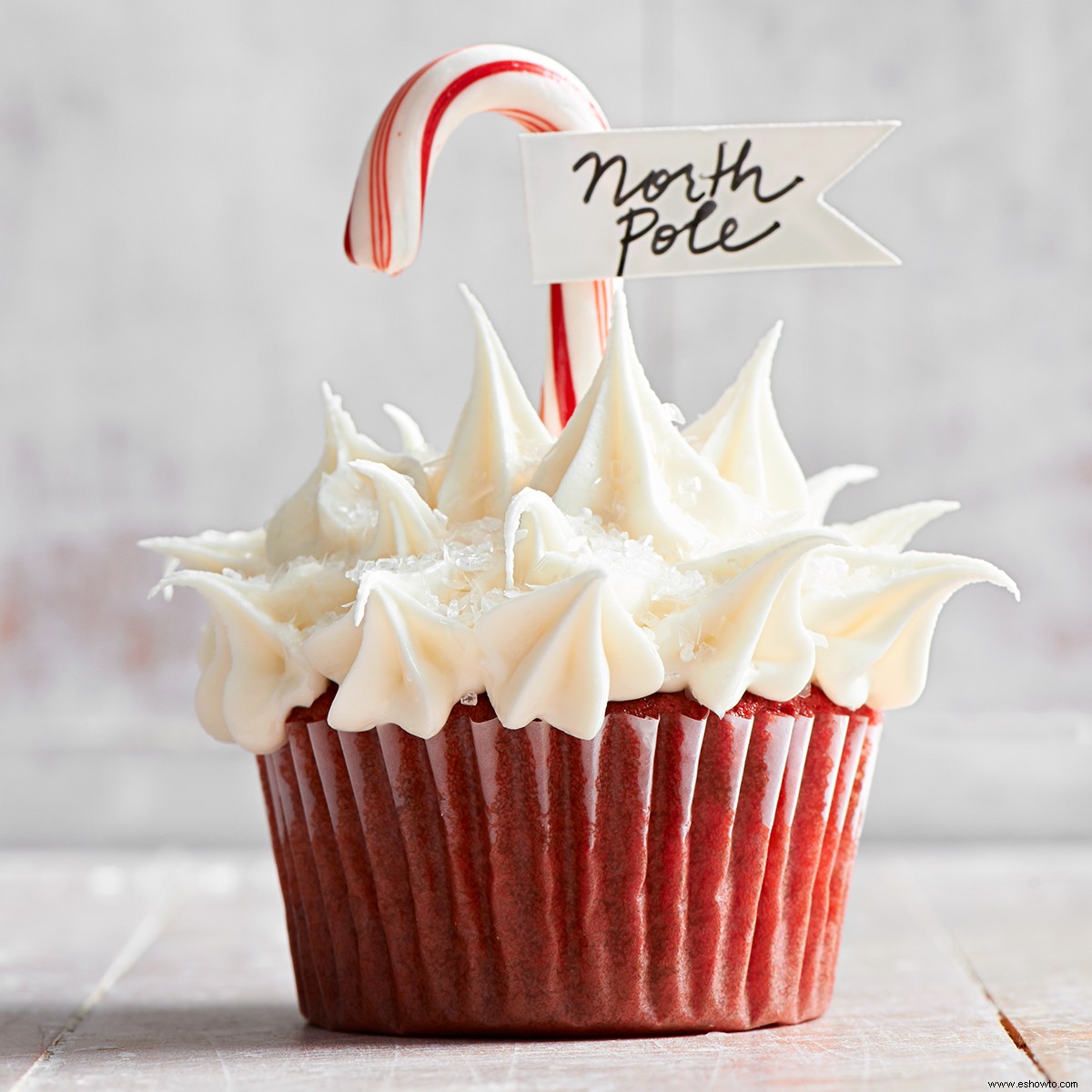 Cupcakes de Navidad del Polo Norte 