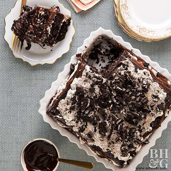 Lasaña de Postre con Crema y Galletas 