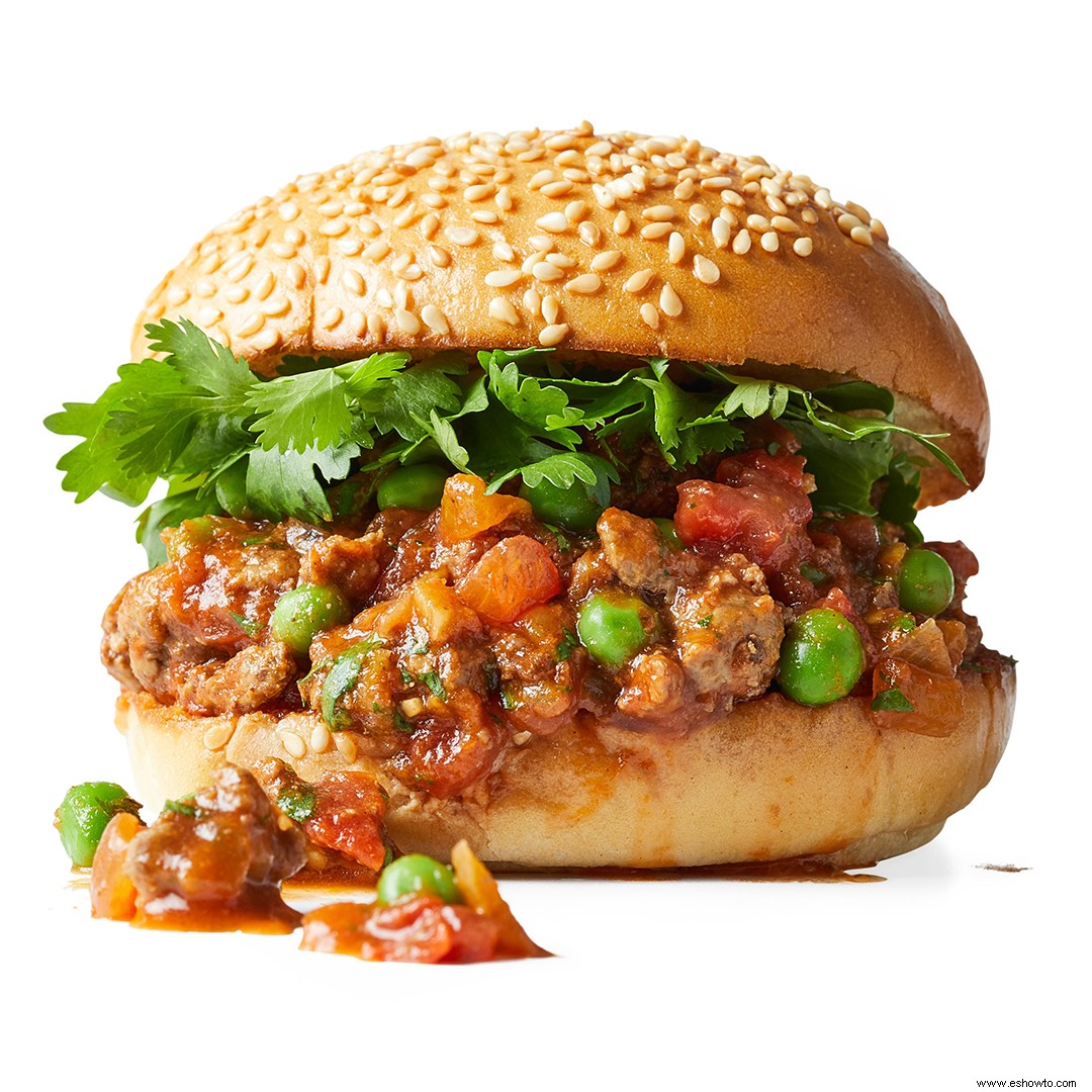 Sloppy Joes de carne de res especiada 