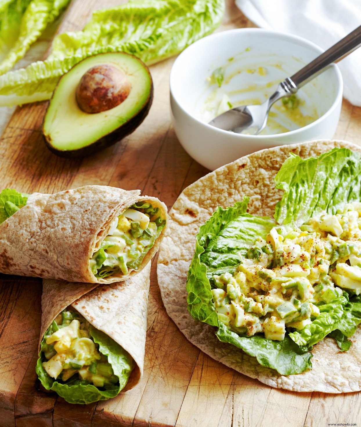 Wraps De Ensalada De Huevo Chipotle-Ranch 