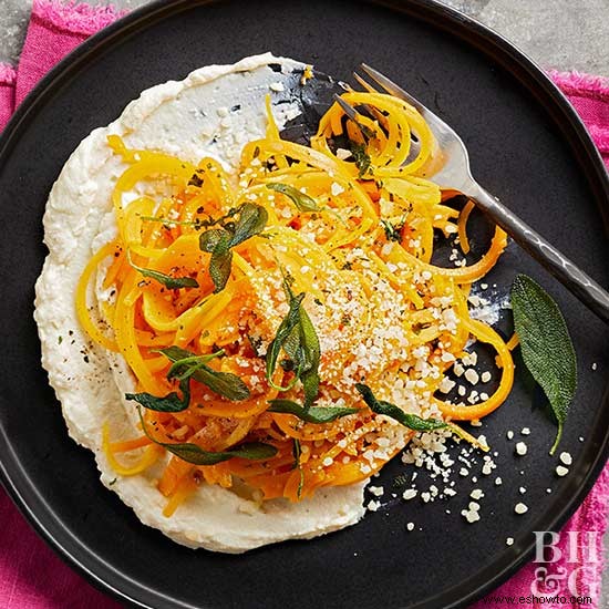 Fideos De Calabaza Butternut Con Ricota Y Salvia Crujiente 