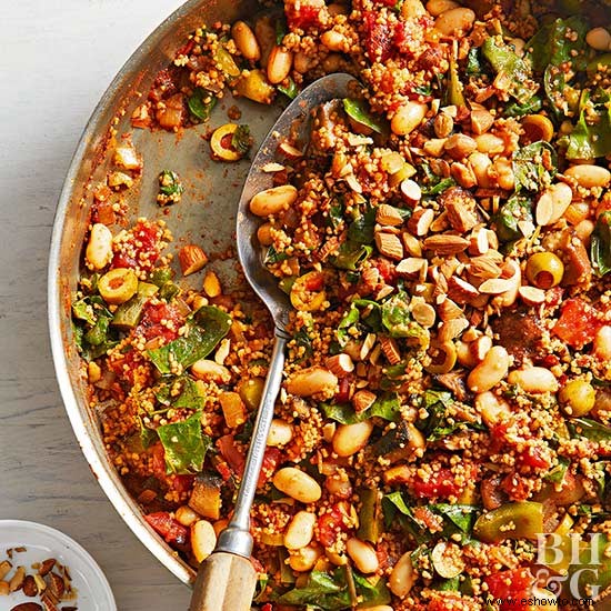 Sartén Española De Cuscús Y Verduras 