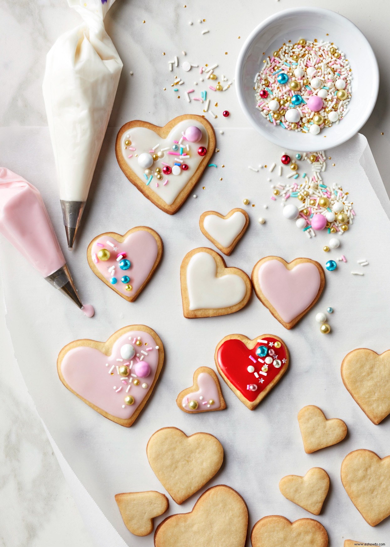 Galletas de corazón 