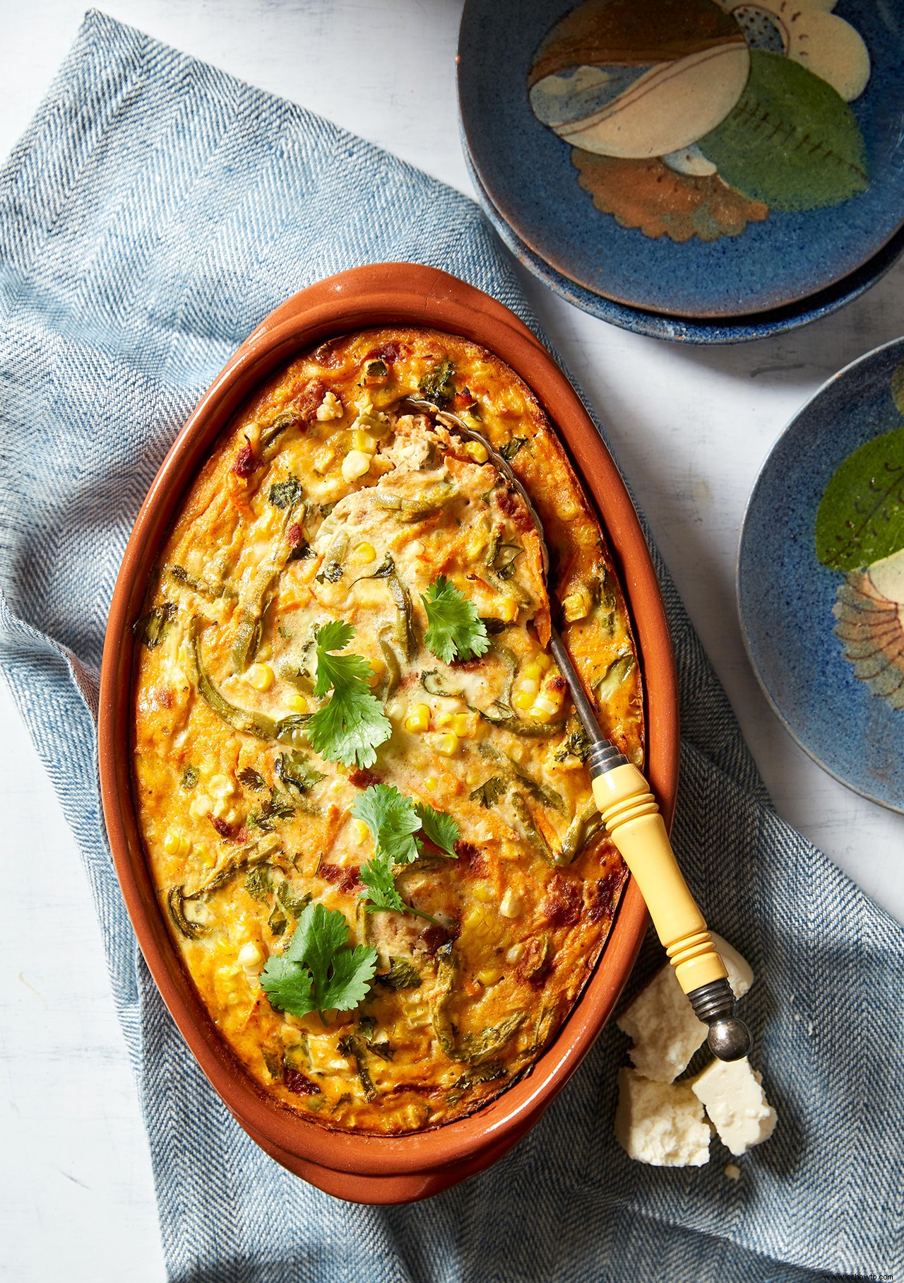 Cazuela de desayuno de nopales 