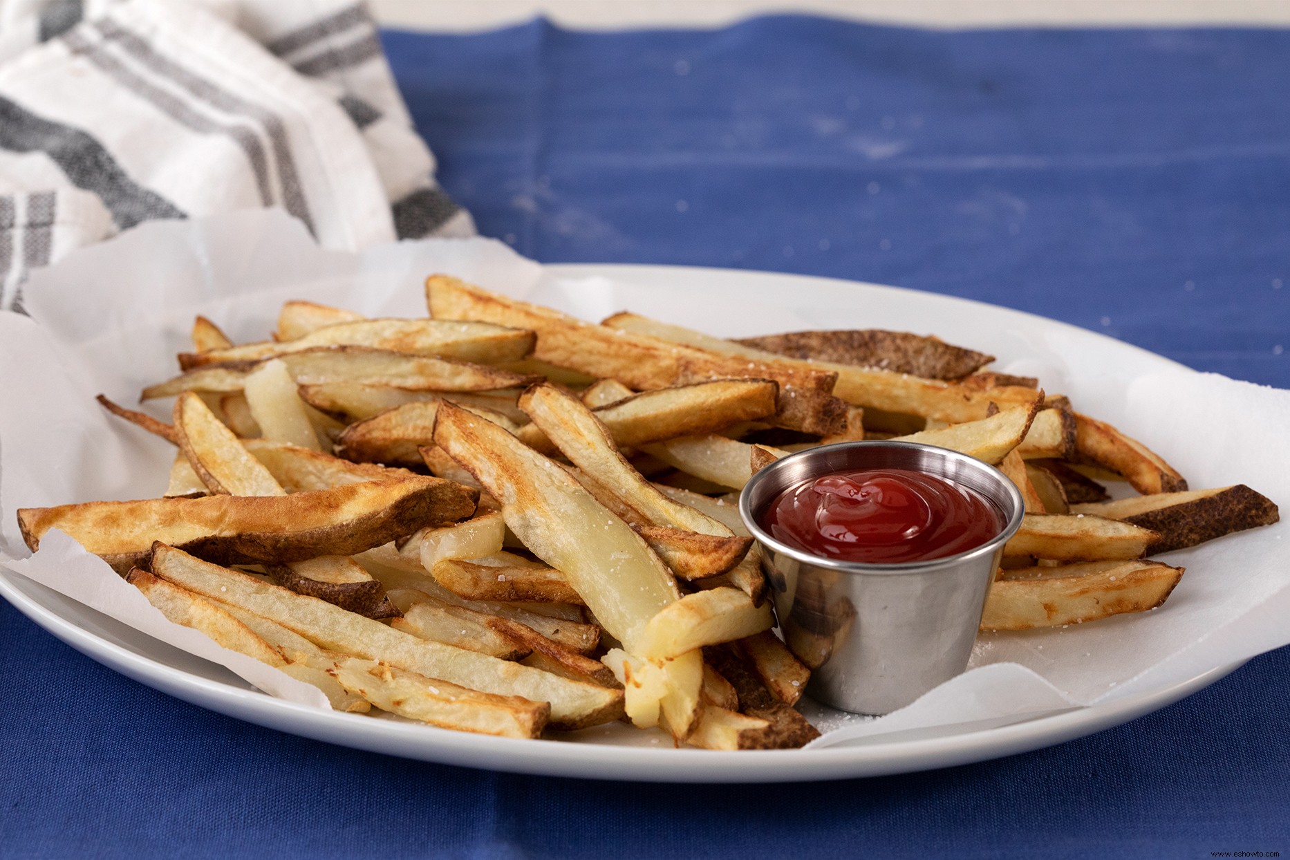 Papas fritas con freidora de aire 