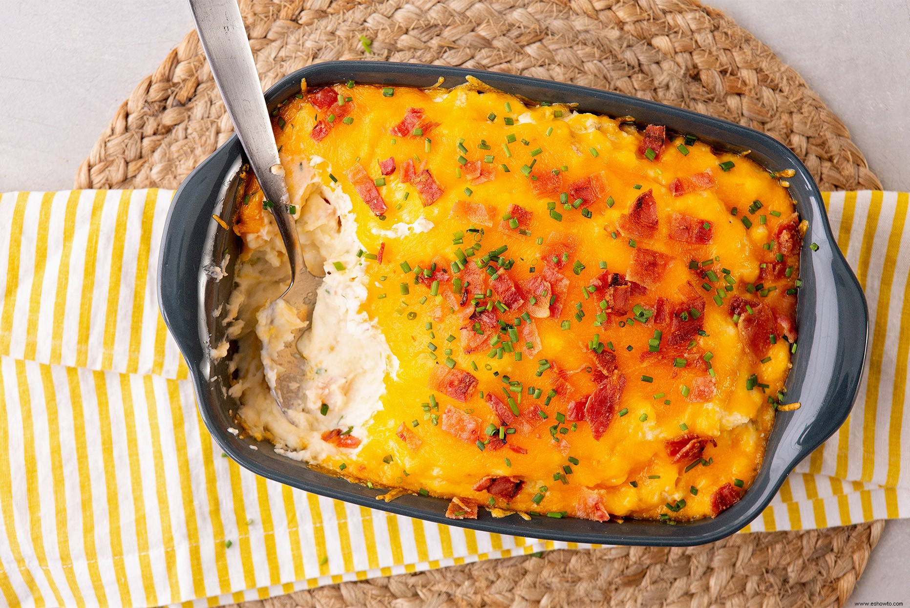 Cazuela de papas al horno dos veces 