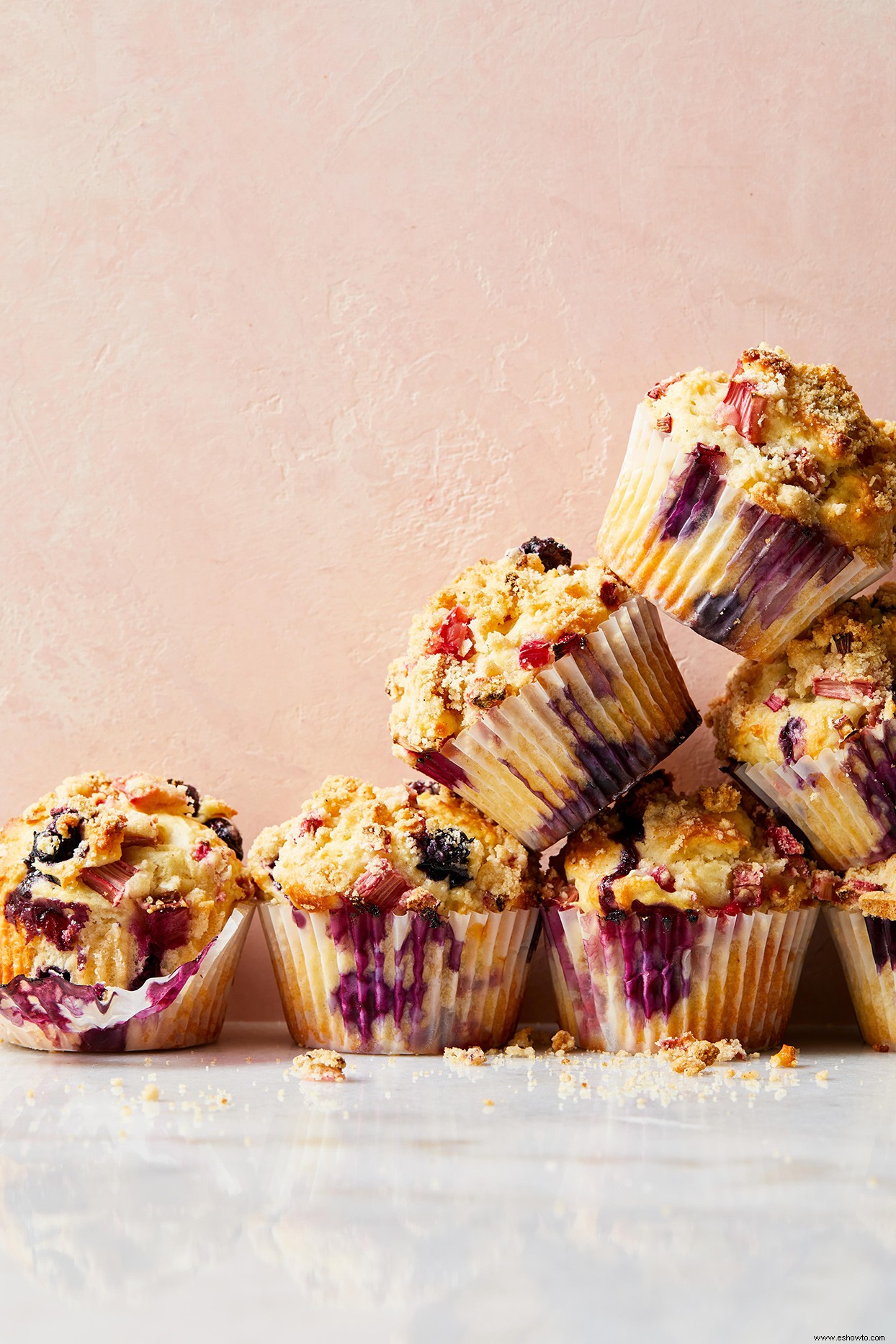 Muffins Streusel De Rhu Y Bayas 