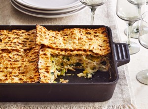 Mina de Matzá con Espinacas y Puerros: Receta Vegetariana para Pésaj