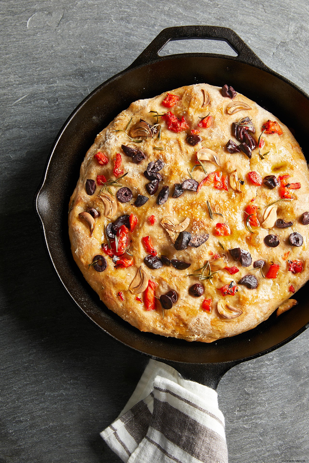 Sartén sin amasar Focaccia 