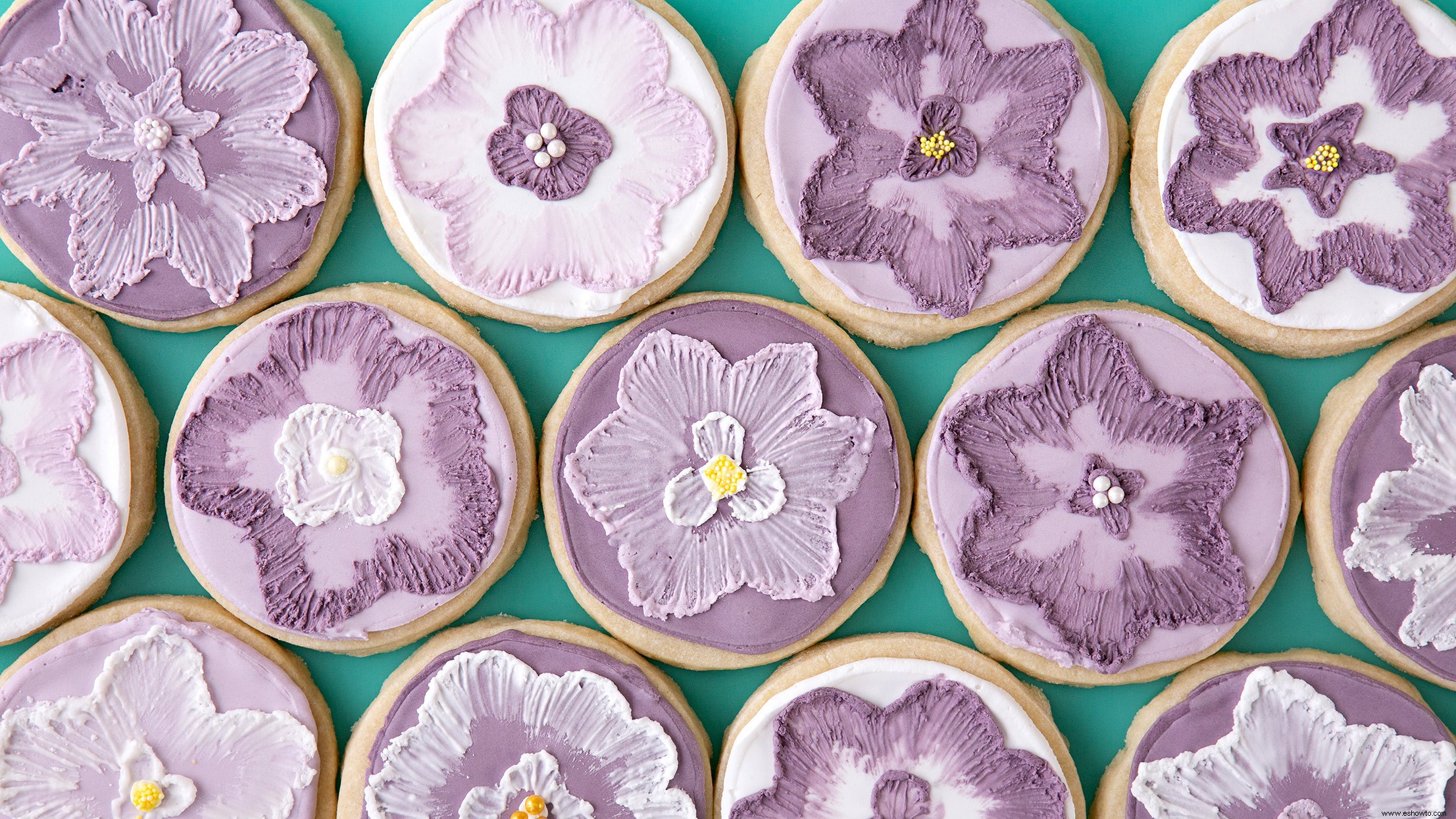 Flores Pintadas Galletas De Azúcar 